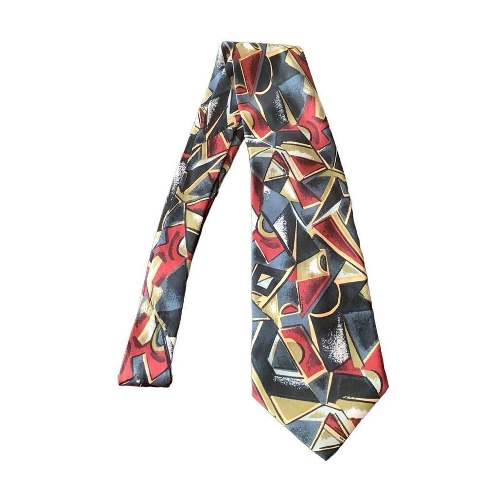 Pre Owned Men’s Crossbow Tie Neck Tie Necktie Classic Design Style Abstract